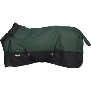 Tough1 1200D Turnout Blanket with Snuggit, 300-g, Hunter Green, 69-in