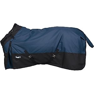 Tough1 1200D Turnout Blanket with Snuggit, 300-g, Navy Blue, 69-in
