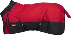 Tough1 1200D Turnout Blanket with Snuggit, 300-g, Red, 69-in