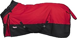 Tough1 1200D Turnout Blanket with Snuggit, 300-g, Red, 75-in