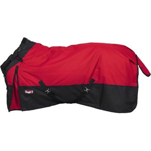 Tough1 1200D Turnout Blanket with Snuggit, 300-g, Red, 81-in