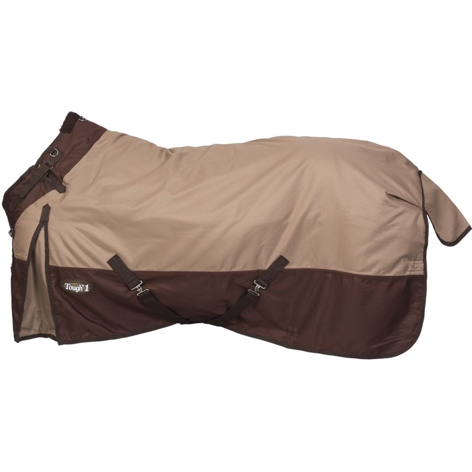 Tough1 1200D Turnout Blanket with Snuggit, 300-g, Tan, 72-in