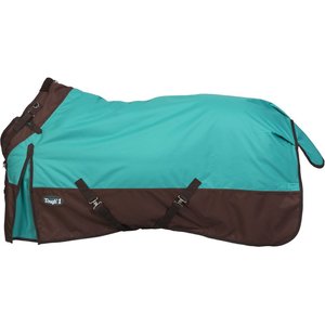 Tough1 1200D Turnout Blanket with Snuggit, 300-g, Turquoise, 75-in