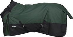 Tough1 1200D Turnout Blanket with Snuggit, 400-g, Hunter Green, 72-in
