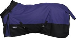 Tough1 1200D Turnout Blanket with Snuggit, 400-g, Purple, 78-in