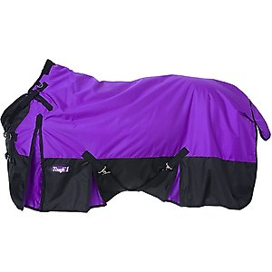 Tough1 1680D Turnout Blanket with Snuggit Neck, Purple, 69-in