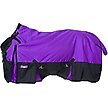 TOUGH1 1680D Turnout Blanket With Snuggit Neck, Purple, 84-in