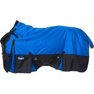 Tough1 1680D Turnout Blanket with Snuggit Neck, Royal Blue, 81-in