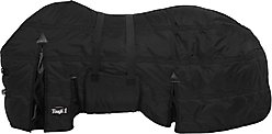 Tough1 600D Stable Blanket with Belly Wrap, Black, 81-in