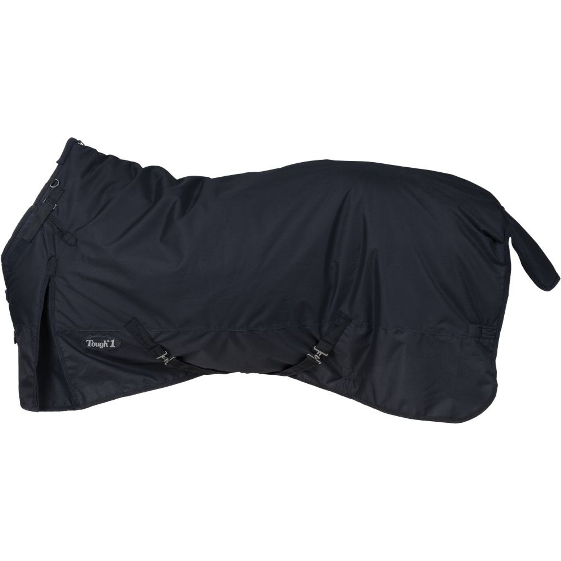 Tough1 600D Turnout Blanket with Snuggit, Black, 81-in