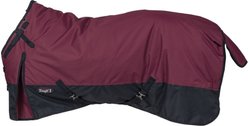 Tough1 600D Turnout Blanket with Snuggit, Burgundy, 72-in