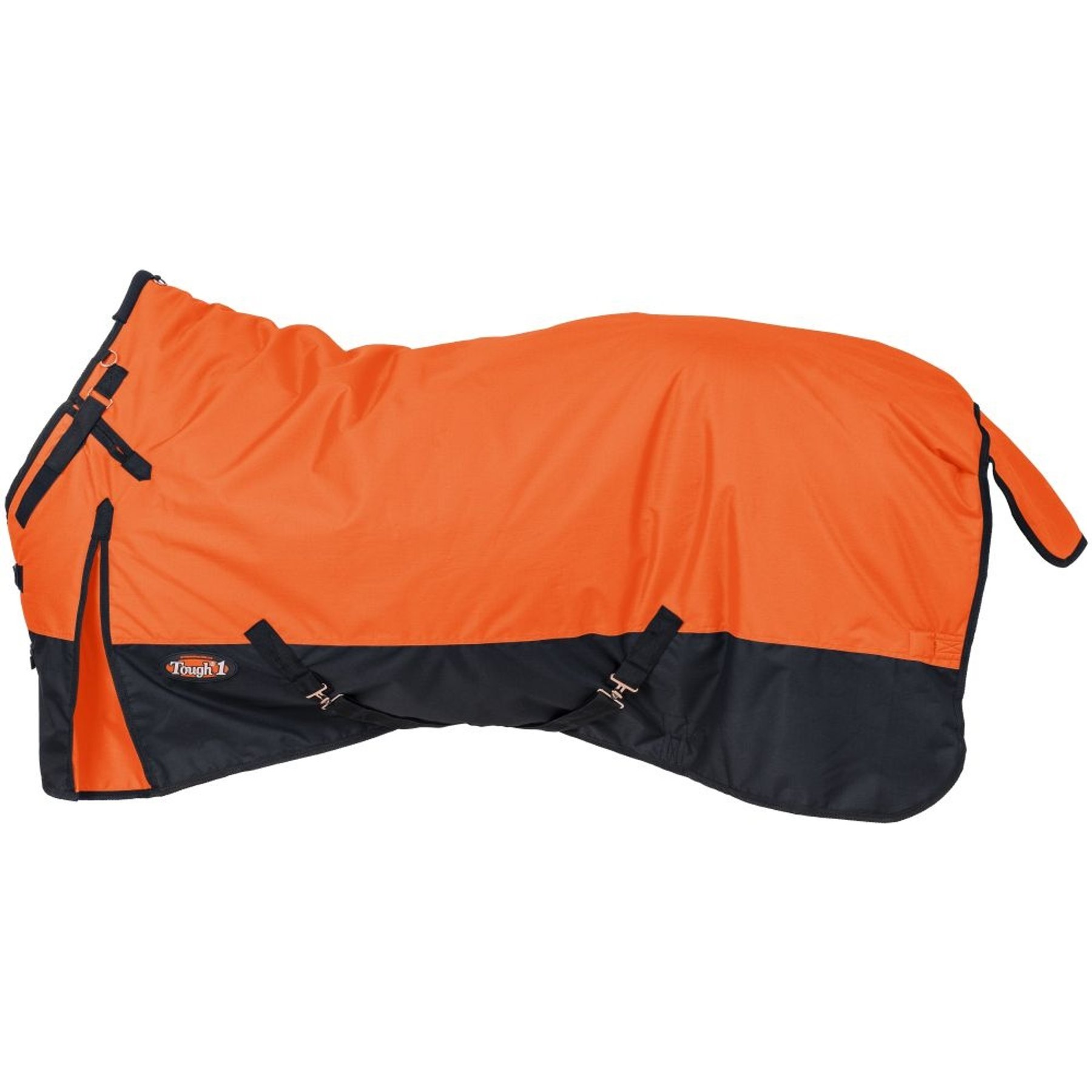 Tough1 600D Turnout Blanket with Snuggit, Orange, 72-in