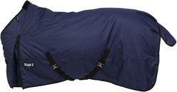 Tough1 Basics 1200D Turnout Blanket, 300-g, Navy Blue, 78-in