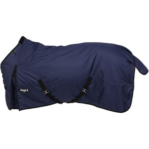 Tough1 Basics 1200D Turnout Blanket, 300-g, Navy Blue, 84-in
