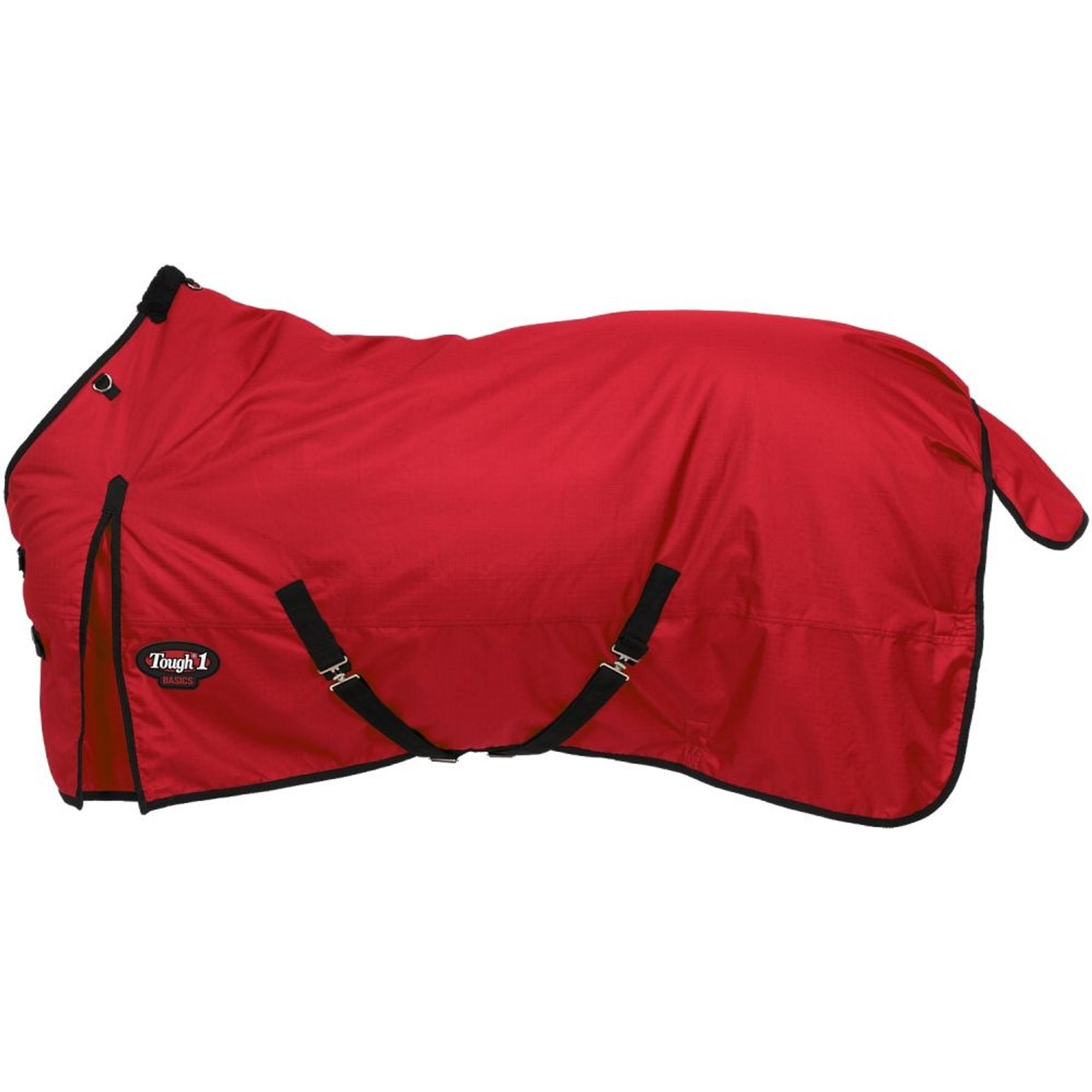 Tough1 Basics 1200D Turnout Blanket, 300-g, Red, 81-in