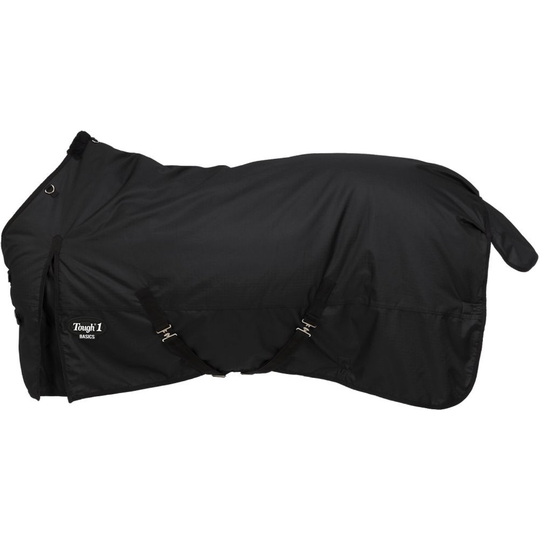 Tough1 Basics 600D Turnout Blanket, 250-g, Black, 78-in