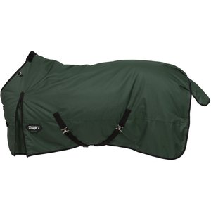 Tough1 Basics 600D Turnout Blanket, 250-g, Hunter Green, 78-in