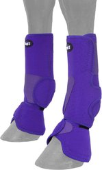 Tough1 Combo Horse Sport Boots, Purple, Medium