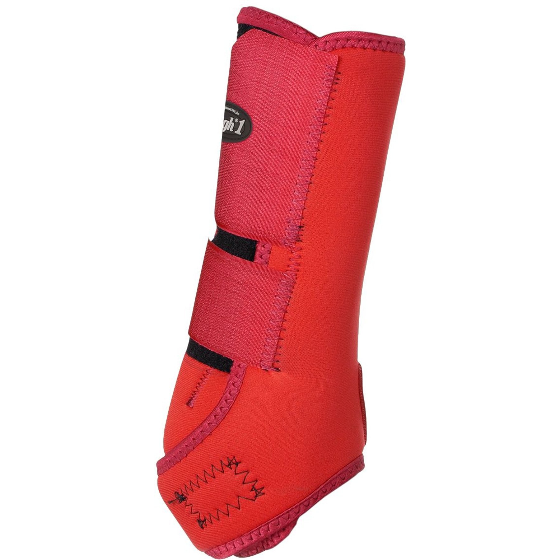 Tough1 Economy Front Horse Sport Boots, Medium, Red