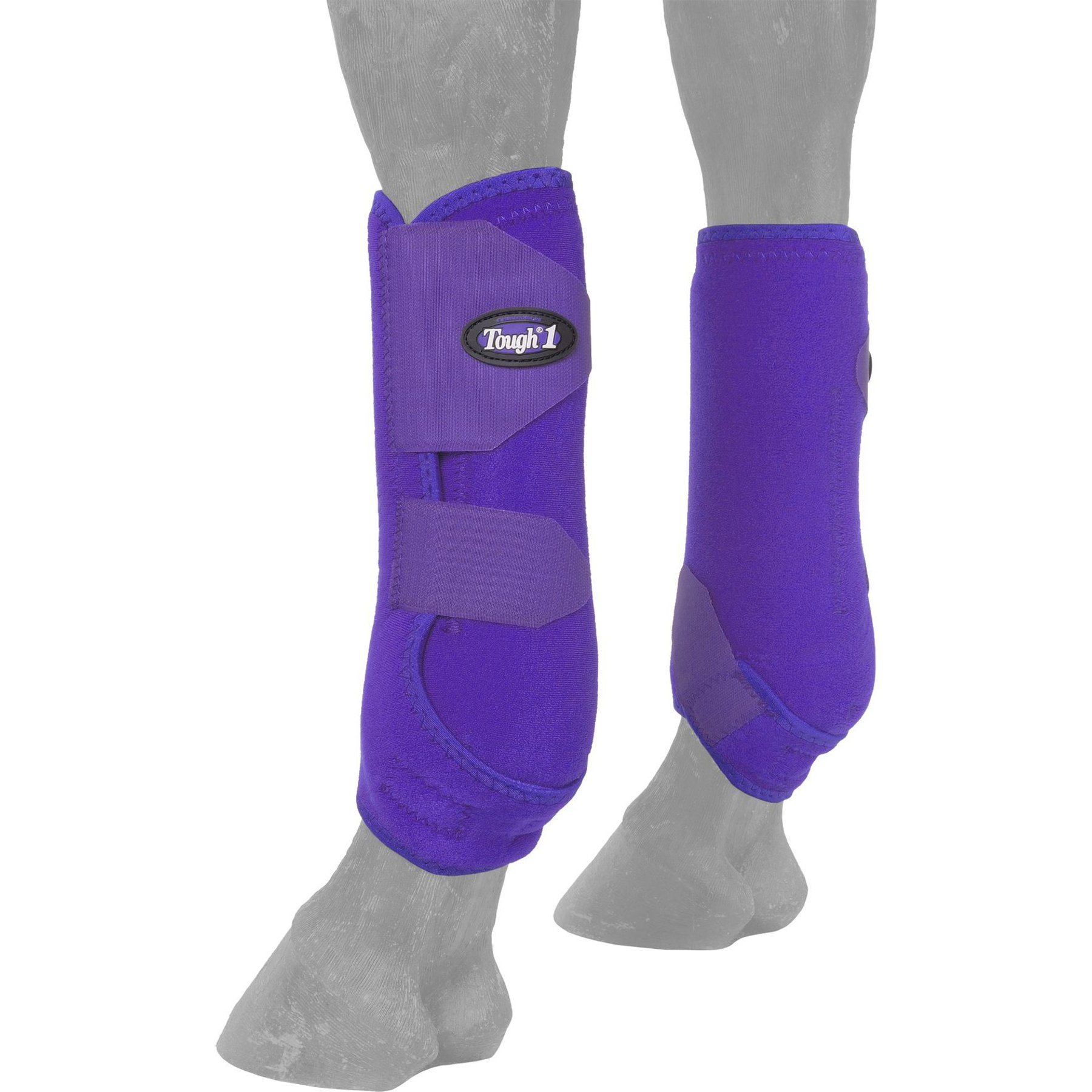 Tough1 Extreme Vented Front Horse Sport Boots, Purple, Large