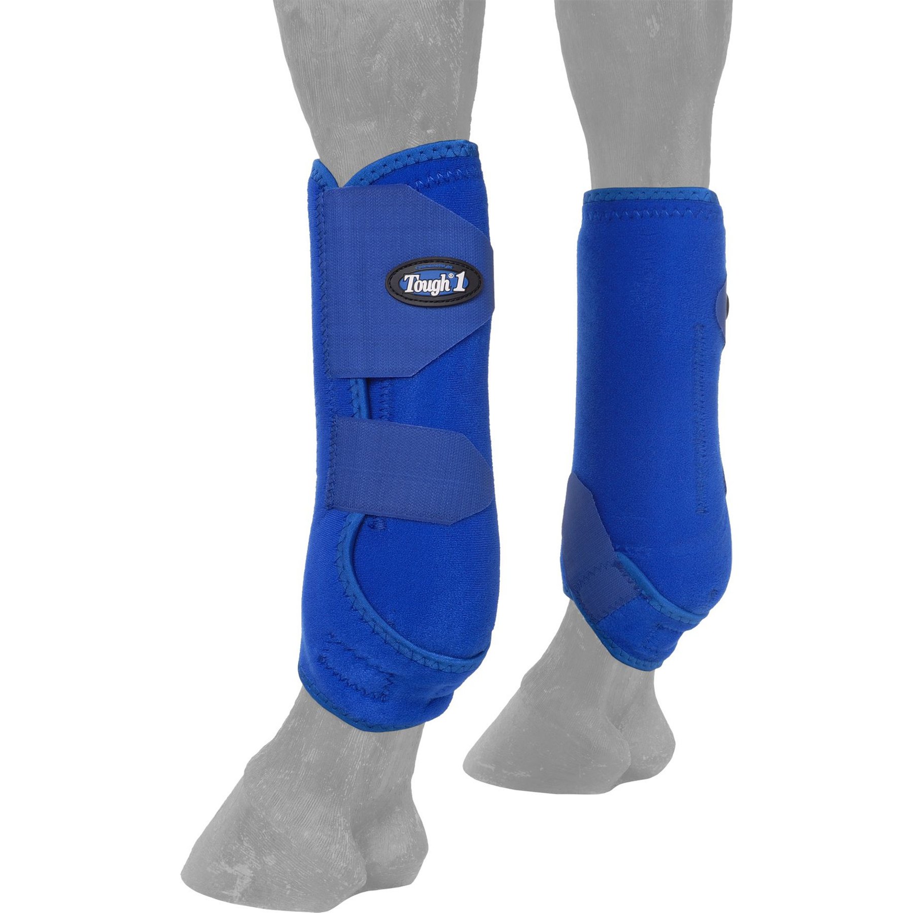 Tough1 Extreme Vented Front Horse Sport Boots, Royal Blue, Large