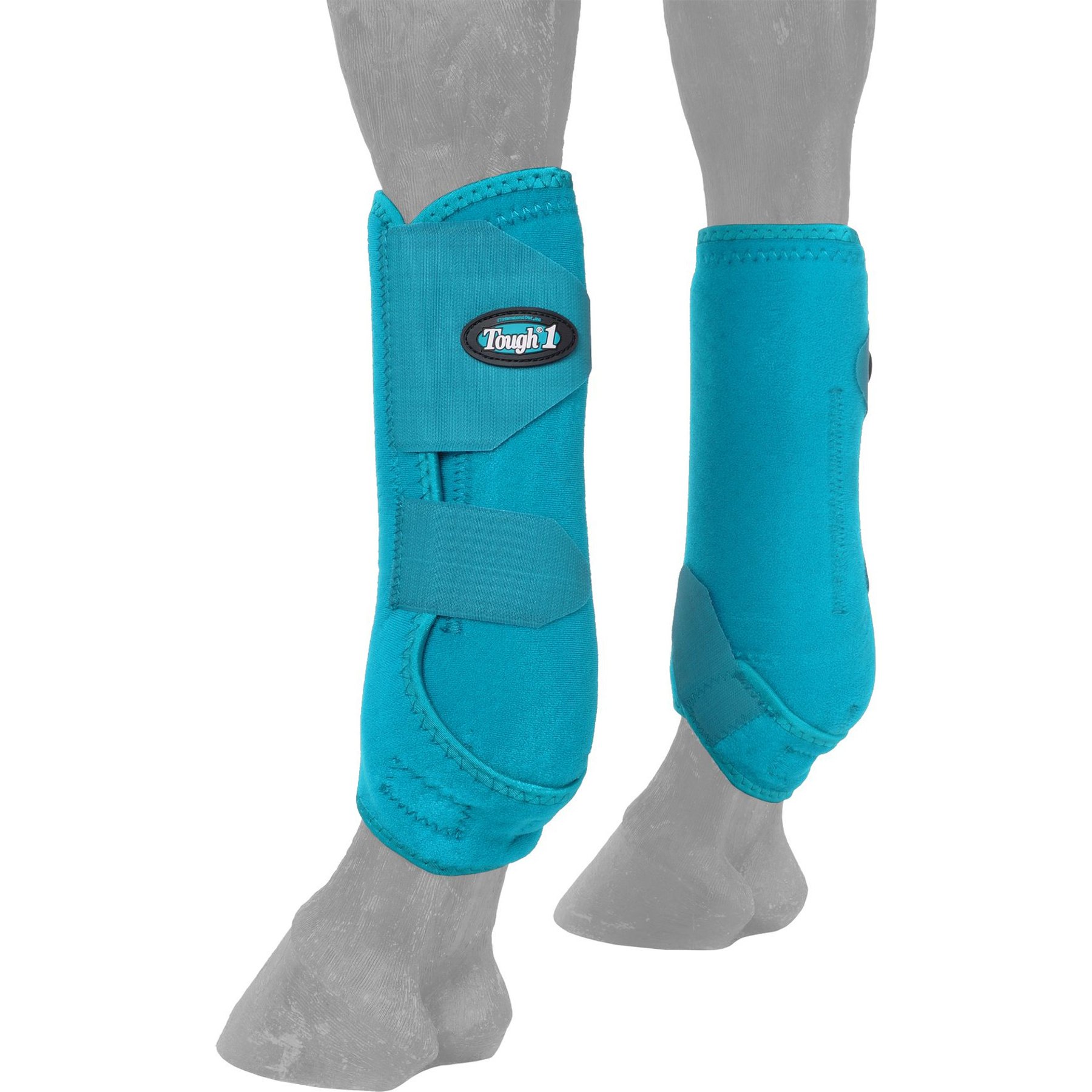 Tough1 Extreme Vented Front Horse Sport Boots, Turquoise, Large
