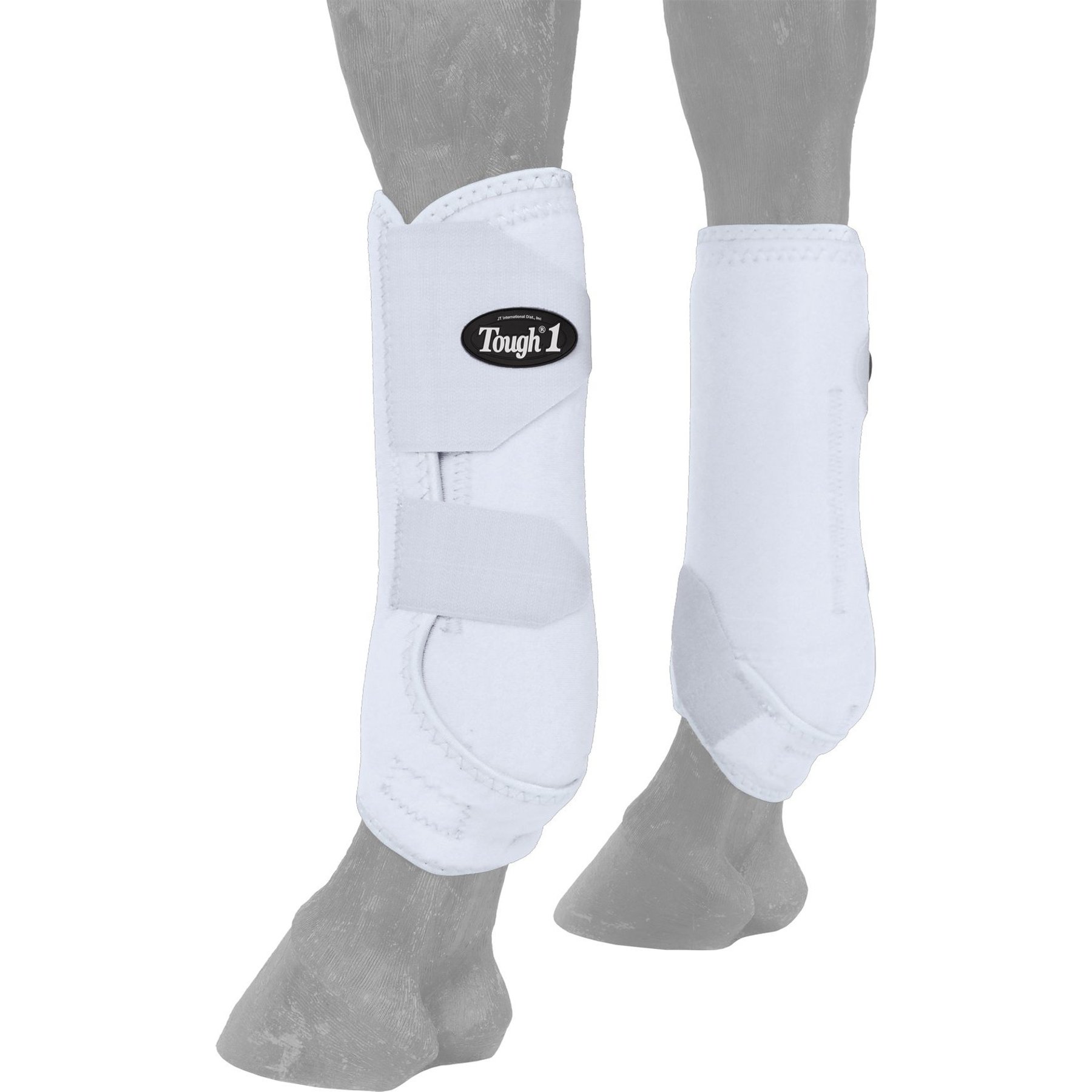 Tough1 Extreme Vented Front Horse Sport Boots, White, Medium
