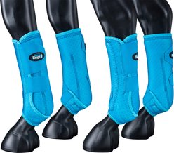 Tough1 Extreme Vented Full Set Horse Sport Boots, Turquoise, Small