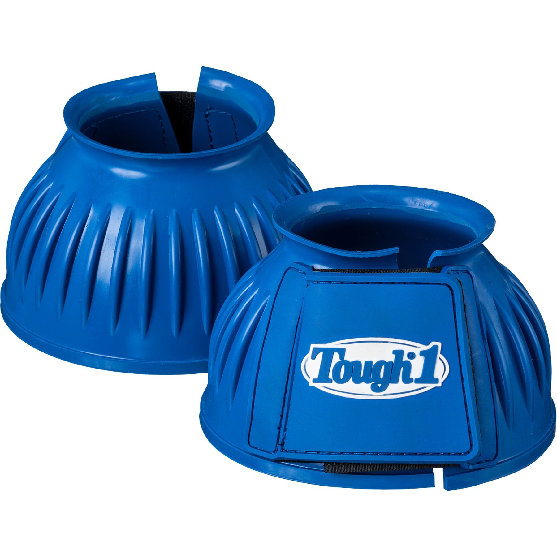 Tough1 Heavy Duty Double Lock Horse Bell Boots, Royal Blue, Large