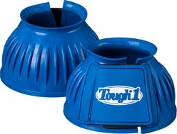 Tough1 Heavy Duty Double Lock Horse Bell Boots, Royal Blue, Medium