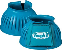 Tough1 Heavy Duty Double Lock Horse Bell Boots, Teal, Medium
