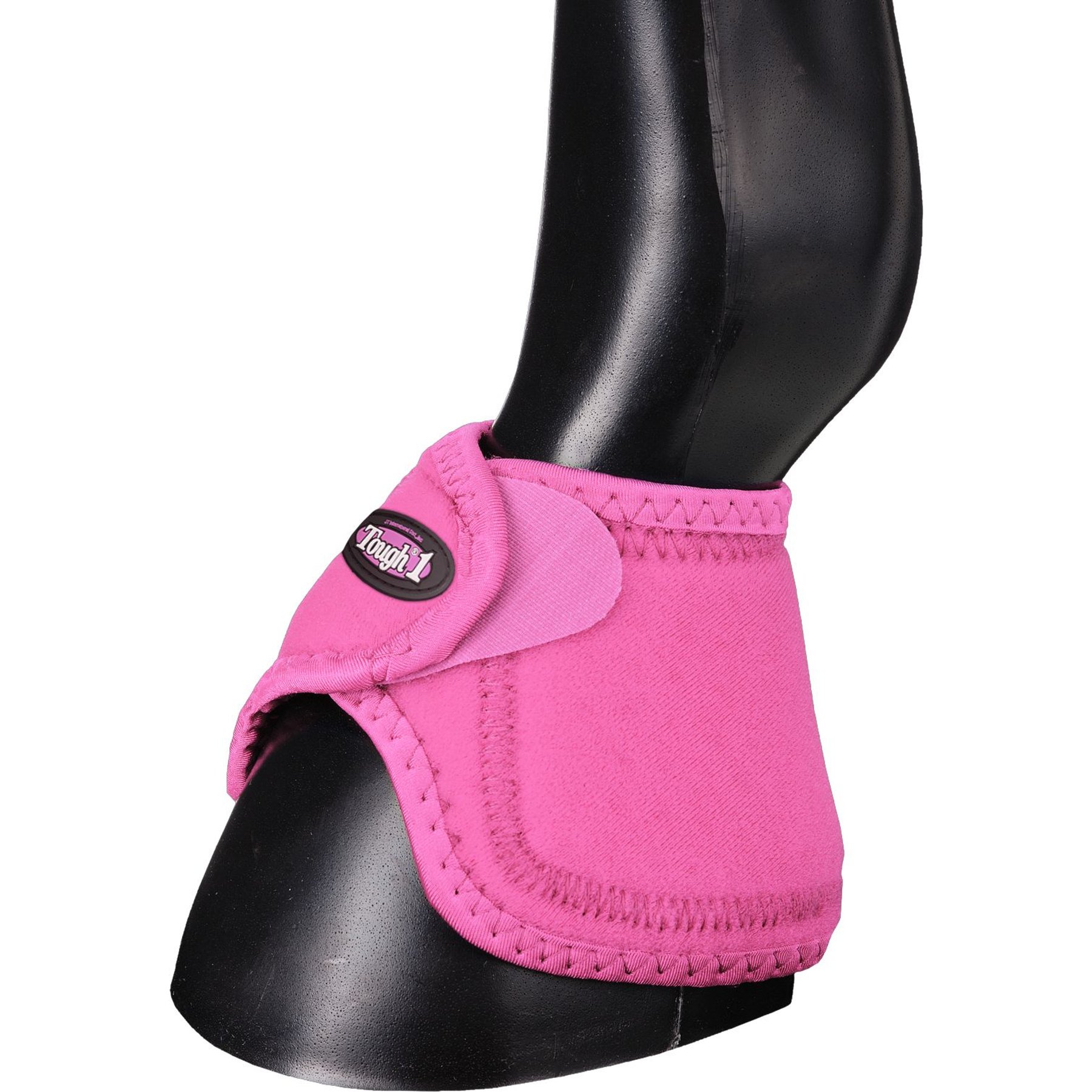 Tough1 No Turn Horse Bell Boots, Pink, Medium