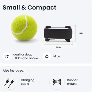 Tractive Dog GPS Tracker with Activity Monitoring, Black