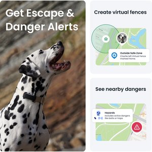 Tractive Dog GPS Tracker with Activity Monitoring, Black