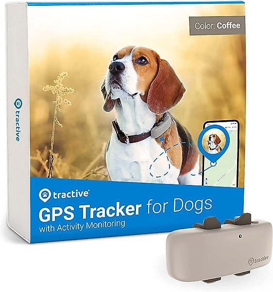 Show full view: Tractive Dog GPS Tracker with Activity Monitoring, Fits any Collar, Beige slide 1 of 11