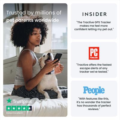 Show full view: Tractive Dog GPS Tracker with Activity Monitoring, Fits any Collar, Beige slide 9 of 11