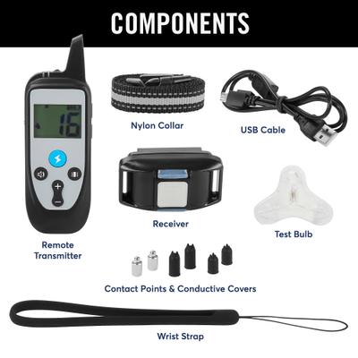 Show full view: Trainer Dog Collar, Waterproof & Rechargeable with 430 Yards Range, 1 Collar, Nylon slide 2 of 8