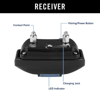 Show full view: Trainer Dog Collar, Waterproof & Rechargeable with 430 Yards Range, 1 Collar, TPU slide 6 of 8