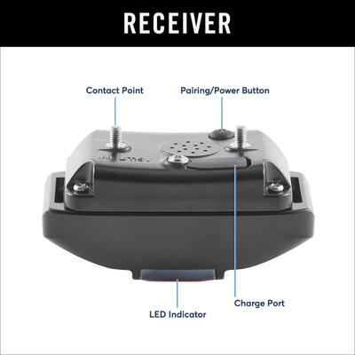 Show full view: Trainer Dog Collar, Waterproof & Rechargeable with 430 Yards Range, 2 Collars, TPU slide 6 of 8