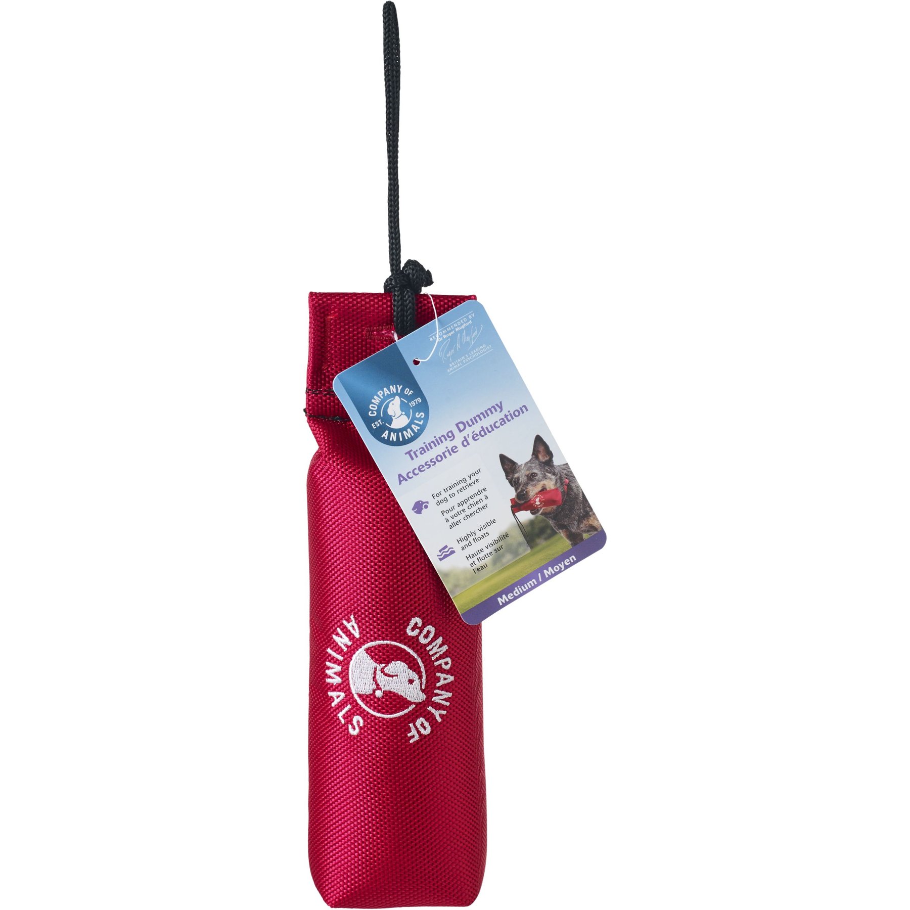 Training COA Canvas Dog Training Tool, Red, Medium