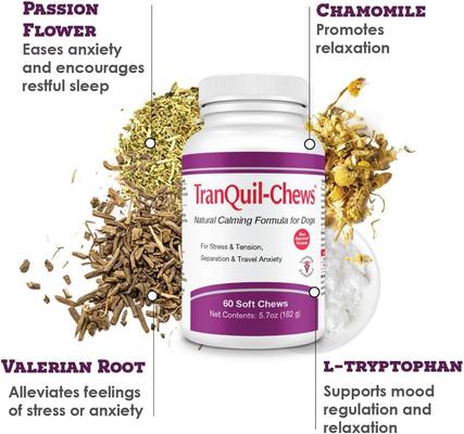 Show full view: TranQuil Chews Calming Dog Supplement, 60 count slide 5 of 9