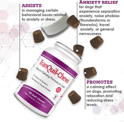 Show full view: TranQuil Chews Calming Dog Supplement, 60 count slide 3 of 9