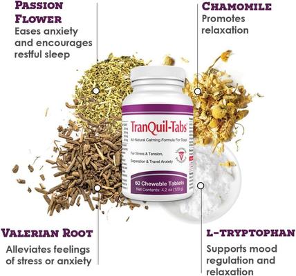 Show full view: TranQuil Tabs Calming Dog Supplement, 60 count slide 5 of 9