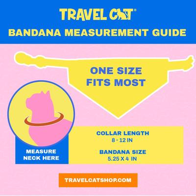 Show full view: Travel Cat 90's Style Cat Bandana slide 6 of 6
