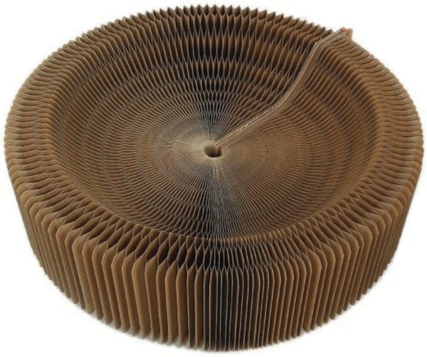 Show full view: Travel Cat Accordion Cardboard Cat Bed & Scratcher, Brown slide 3 of 7