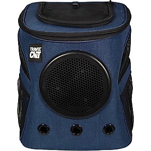 Travel Cat Fat Cat Airline Approved Bubble Backpack Cat Carrier, Navy