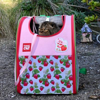 Show full view: Travel Cat Strawberry Shortcake Airline Approved Cat Backpack, Multicolored slide 8 of 11