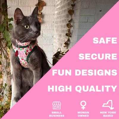 Show full view: Travel Cat Strawberry Shortcake x Travel Cat Harness & Leash Set, Large slide 4 of 12