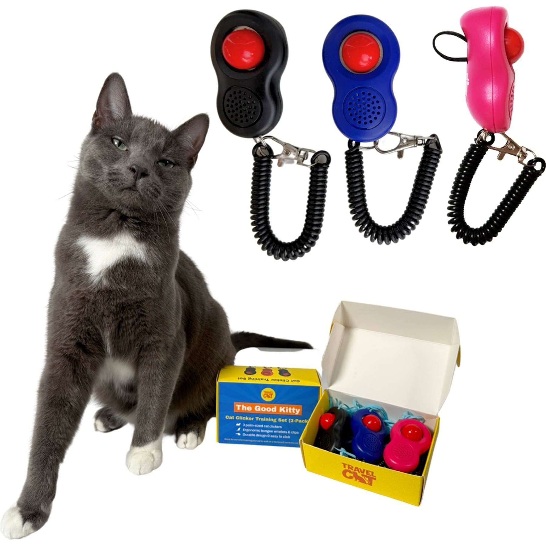Cat Training Kit with Clicker and Target Stick