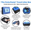 Show in main carousel: Travel Cat the Porta-Pawty Portable Cat Litter Box slide 2 of 11